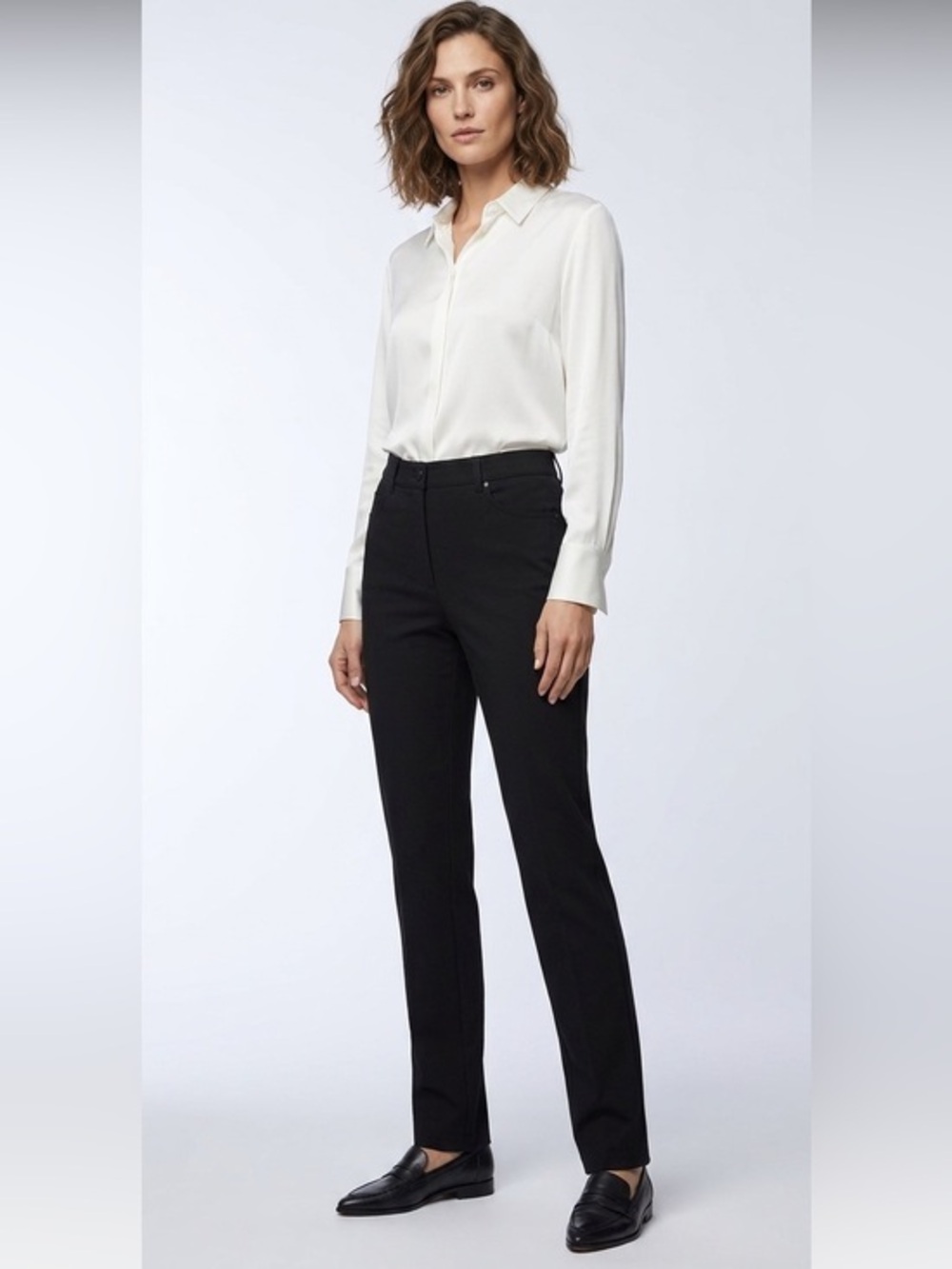 Olsen | Highrise Dark Blue Lisa Straight Leg Jeans